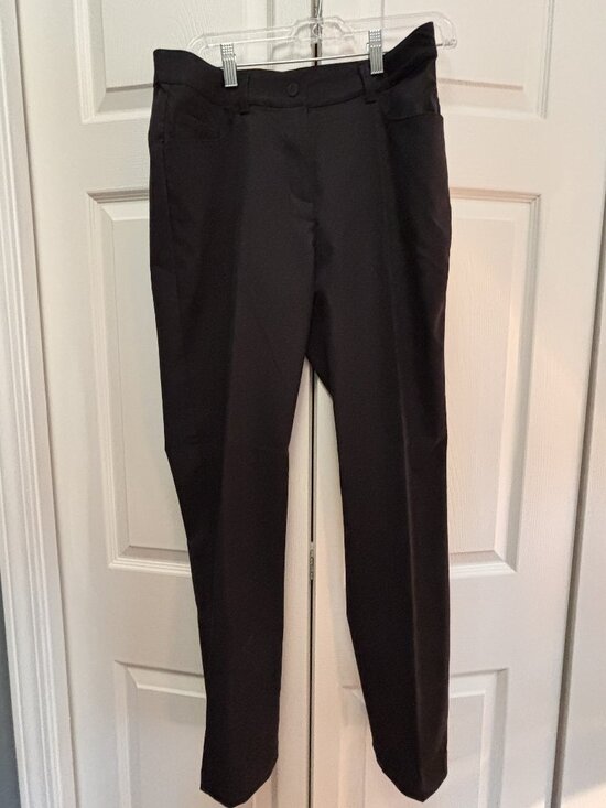 adidas Pants - Women's Adidas Black Athletic Pants NWT Size 6x28 5 Pocket Stretch Golf Sport